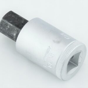Inbusnuss 1/2" 17mm CV-Stahl mattverchromt, Einsatz brüniert