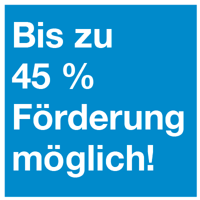 Bis zu 45% Förderung möglich!